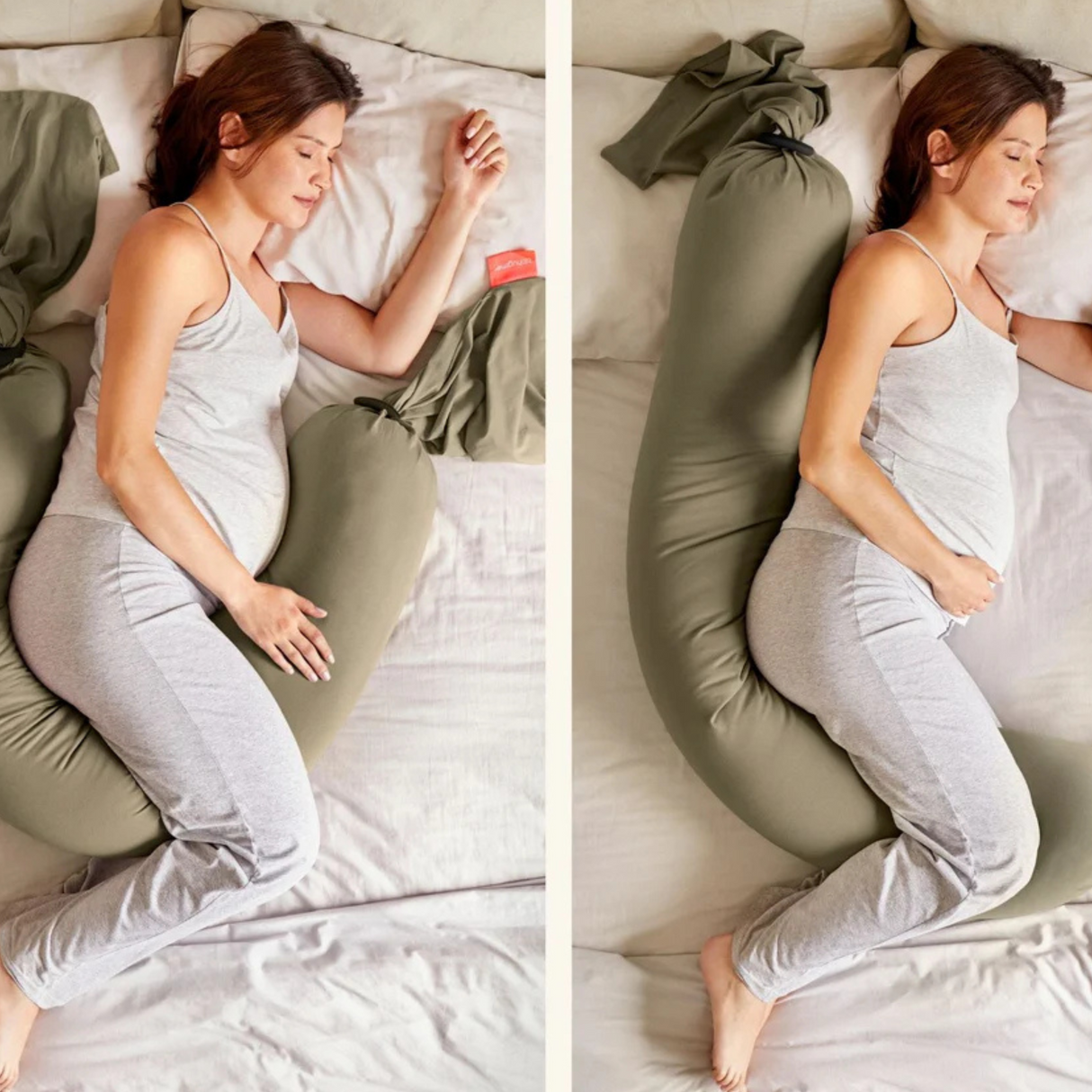 bbhugme Pregnancy & Nursing Pillow (Olive)